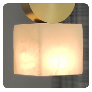 New Nordic <strong>Fancy</strong> Home Decoration Modern Bedroom Marble square Led Pendant Light <strong>Lamp</strong> - Product Image 3
