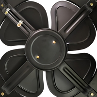 Ventilateur axial de serre industrielle 220V à roulement à billes en fonte pour l'extraction et le refroidissement