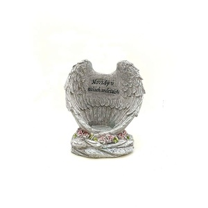 Statues d'ange de <span class=keywords><strong>cimetière</strong></span> en résine bon marché à vendre <span class=keywords><strong>décoration</strong></span> de tombes extérieures - Product Image 6