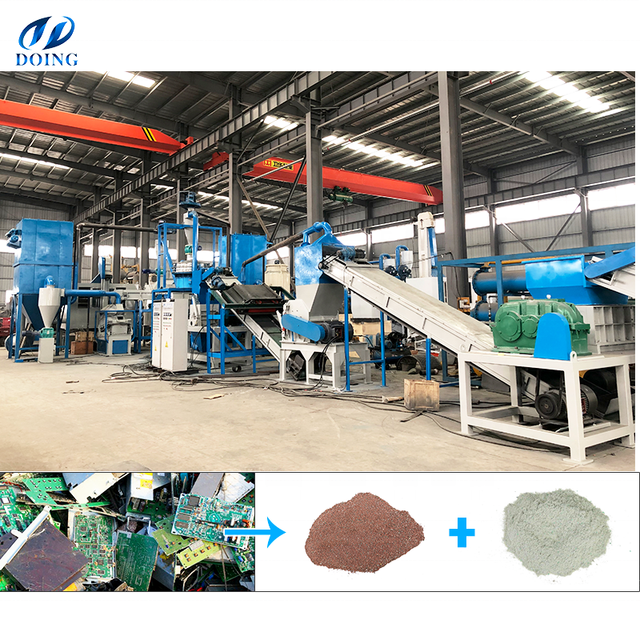 Hot Sale Scrap Full E-waste Recycling Production Line Waste PCB Board Treatment and Gold Refining Equipment