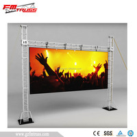 Sistema de Truss de Aluminio para Postes de Portería, Truss Cuadrado con Conector de Espiga para Pantalla Line Array con Base y Bloques, Carga de 500-1000 kg