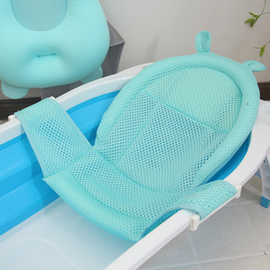 Produits pour nouveau-nés : Coussin de bain pliable antidérapant pour bébé, support souple en forme d'animal, filet de <span class=keywords><strong>baignoire</strong></span> pour nourrisson, tapis de bain pas cher - Product Image 2