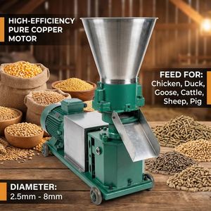 Machine à granulés à matrice plate pour l'alimentation animale, volailles, bétail, poulets, porcs, bovins, moutons - Product Image 3
