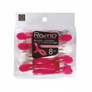 RAMO 8 pezzi Pink/White Pole Catch clip per bucato eleganti spille per organizzare il tuo abbigliamento - Product Image 1