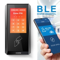 Lector de Control de Acceso Móvil CT5 OSDP Wiegand NFC BLE, Lector de Tarjetas RFID Mifare SAM AV2 AV3 con Pantalla Táctil de 3.5 Pulgadas