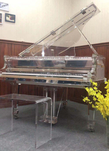 <span class=keywords><strong>Sgabello</strong></span> per <span class=keywords><strong>Pianoforte</strong></span> Completamente Trasparente in Acrilico Middleford per <span class=keywords><strong>Pianoforte</strong></span> a Coda in Cristallo - Product Image 2