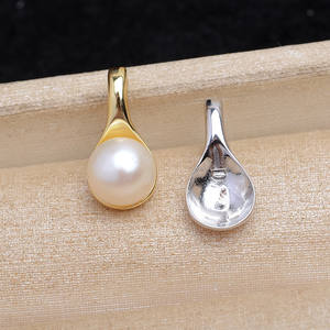 Pendentif Cuillère Brillante en Argent Pur S925 Wenchi, Accessoires 9-10 avec Fermoir Bijoux Modèle 13715, Apprêts et Composants de Bijouterie - Product Image 4