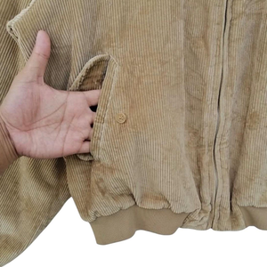 Chaqueta de pana de algodón personalizada, chaqueta bomber forrada de franela a cuadros, chaqueta de estilo británico vintage de peso pesado <span class=keywords><strong>para</strong></span> hombre - Product Image 3