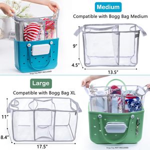 Clear <b>Beach</b> Bag Organizer Insert <b>Accessories</b> Compatible with Bogg Bag <b>Beach</b> Tote Bag Divider Insert - Product Image 5