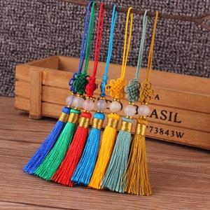 Filo di poliestere fatto a mano con ciondolo a forma di gioiello con ciondolo a forma di nappa cinese fatto a mano da 5CM - Product Image 3