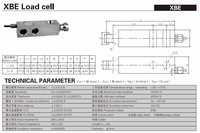 Balance électronique de plateforme XBE-2.2t en acier allié avec cellule de pesage à cisaillement, précision 0,02 %, sortie analogique, 220 V, fixation par boulons