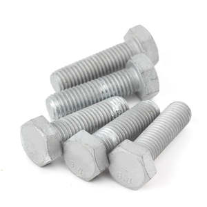 Bullone Esagonale DIN 933 in Acciaio al Carbonio Grado 8.8, Zincato a Caldo, Filettatura Completa, per Impieghi Gravosi - Product Image 2