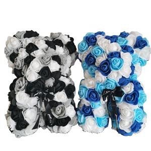 Ours en peluche rose de différentes couleurs 25cm avec boîte cadeau pour la saint-valentin, cadeau de mariage, cadeau de noël - Product Image 2