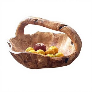 Tazón Decorativo Hecho a Mano de Madera de Acacia Ecológica y Resistente, Recipiente para Dulces, Decoración del Hogar, con Logotipo Personalizable en Color - Product Image 4