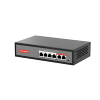 Sakelar langsung pabrik OEM 10/100Mbps sakelar POE Gigabit 4 8 16 24 Port 48V POE Switch Ethernet RJ45 250 Meter sakelar jaringan