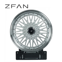Rines ZFAN de Aluminio Forjado con Diseño Multirradio Plateado de 15-19 Pulgadas 4x100/5x112/5x114.3/5x120 JDM para Chevy