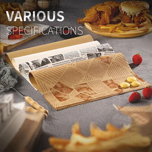 Haute qualité écologique compostable résistant à l'huile 100% recyclable <span class=keywords><strong>42</strong></span> g/m² brun emballage alimentaire emballage tissu papier sulfurisé - Product Image 3