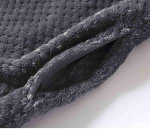 Robe polaire pour femme <span class=keywords><strong>Peignoir</strong></span> en peluche à fermeture éclair longue avec poches Peignoirs chauds et doux à fermeture éclair pour femme - Product Image 6