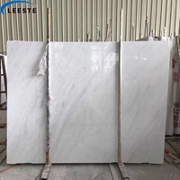 Vente chaude de dalle de marbre blanc pur poli, magnifique marbre blanc Ariston de Grèce