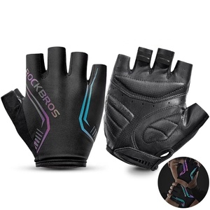 Nouveauté OEM Gants de vélo d'extérieur très réfléchissants et antidérapants Coussin en gel pour support de poignet à demi-doigt Écran tactile pour Smartphone Unisexe - Product Image 2