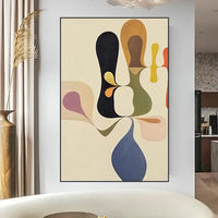 Décoration murale pour la maison, peinture à l'huile sur toile encadrée, figurine surréaliste peinte à la main, peinture murale personnalisée de luxe