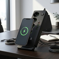 Multiprise sans fil personnalisée avec chargeur, câble d'extension prise UE, 4 prises, 6 ports USB, IP20, 2,0 m, protection renforcée pour bureau