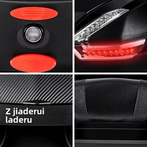 Vente en gros d'usine, <span class=keywords><strong>coffre</strong></span> de rangement arrière extra large en ABS <span class=keywords><strong>pour</strong></span> moto et vélo électrique, 47L - Product Image 5