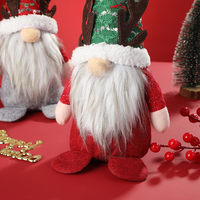 Père Noël Poupée Fenêtre Ornements Suspendus Décorations De Noël Rudolph Poupée Ornements Poupée Naine Sans Visage