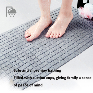 Machine Washable TPE <strong>Bath</strong> Tub <strong>Mat</strong> Non-Slip Shower <strong>Mats</strong> with Suction Cups and Wave Pattern Bathtub Bathroom <strong>Mats</strong> - Product Image 4