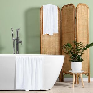 Lot de 8 serviettes de bain en coton 100 %, 500-600 GSM, qualité hôtelière, en tissu éponge, pour hôtel, maison, salle de sport, spa - Product Image 3