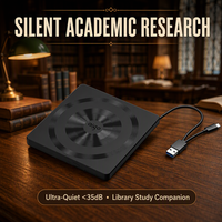 Lecteur de DVD/CD externe USB 2.0 alimenté par bus, graveur optique ultra-plat pour ordinateur portable, Windows 11, Mac OS