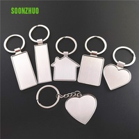 Porte-clés vierges en métal pour sublimation, substrat imprimable, vente en gros, prix direct usine