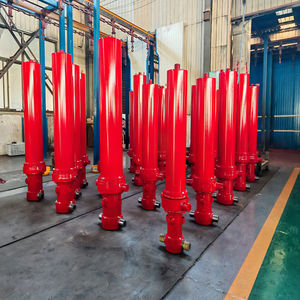 Cylindre <span class=keywords><strong>hydraulique</strong></span> <span class=keywords><strong>télescopique</strong></span> à simple <span class=keywords><strong>effet</strong></span> à 4 étapes, chromé dur, pour camion à benne basculante - Product Image 3