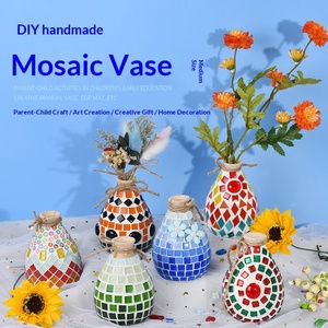 แจกันไม้โมเสคสำหรับวันแม่ ของตกแต่งทำมือ DIY - Product Image 3