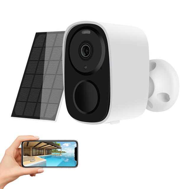 Mini IP66 Outdoor 1080P Camera with Waterproof WiFi Smart Camera CCTV Solar Panel Battery IP Camera