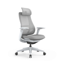 Chaise de bureau de direction ergonomique de luxe moderne à dossier haut avec soutien lombaire réglable, appui-tête, accoudoirs, pivotante, inclinable et verrouillable, multifonction