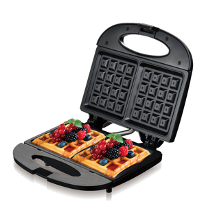 ACKILISS 750W <b>Waffle</b> <b>Maker</b> Non Stick Coating Double Plate Heating Uniform Baking Appliance for Kitchen Countertop Use Non-stick - Product Image 3