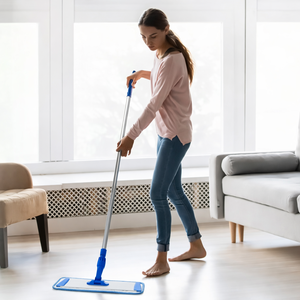 מברשת רצפה מקצועית 18-35 אינץ' חזקה ועמידה, מברשת שטוחה מאלומיניום לשימוש רטוב ויבש - Product Image 5