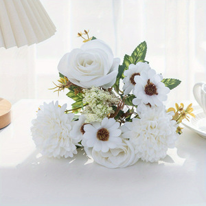 Ramo de Rosas Artificiales Estilo Otoño, Arreglo Floral Decorativo para el Hogar - Product Image 3