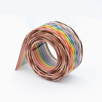 1700/20 câble audio à paire torsadée couleur arc-en-ciel 1.27 pas 20P conducteur UL2651 câble ruban en Stock