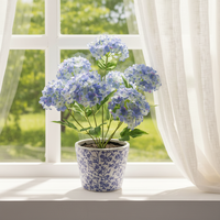 Arrangement floral d'hortensias artificiels de haute qualité de style nordique pour mariage, décoration de la maison, Noël, remise de diplôme, usage nuptial