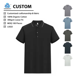 Camiseta <span class=keywords><strong>Polo</strong></span> de Manga Corta Personalizada con Logotipo, Estilo Básico Simple y Minimalista, Informal de Negocios, Corte Ajustado, Elegante y con Estilo - Product Image 1