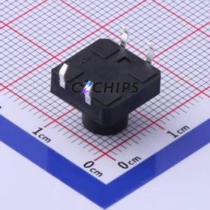 TS-1003-BR09016 Tactile Switch Through hole-4P,12x12mm Switch Single Pole Single Throw Round Button 1.6N Through Hole - Product Image 2