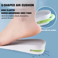 Chaussettes rehaussantes pour hommes et femmes, coussin d'air élastique, inserts absorbant les chocs pour augmenter la taille