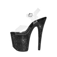 Vente en gros directe d'usine, talons ultra hauts, talons hauts en PVC transparent, talons de haute qualité pour femmes