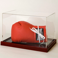 Boîte à gants en acrylique sur mesure RAYYI, directement de l'usine, pour l'affichage ou le laboratoire, avec vitrine de présentation de gants de boxe en acrylique transparent, boîte de rangement