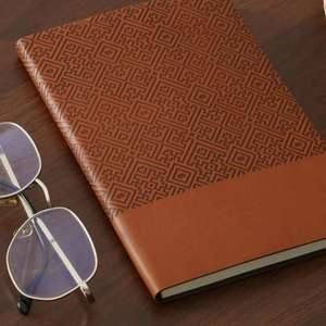 Carnet personnel A5 en cuir PU avec logo personnalisé imprimé, couverture rigide, 100 feuilles, cahiers de journal scolaire - Product Image 6