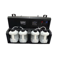 Machine à bulles de fumée LED RGBW DMX télécommandée 110V/220V à quatre orifices pour mariage, fête, scène, DJ, club