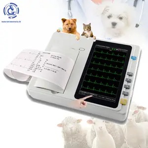 หกช่องสัตว์ ECG สัตวแพทย์จอภาพเครื่องมือสัตวแพทย์