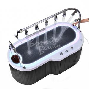 Lit de massage <span class=keywords><strong>Vichy</strong></span> en fibre de verre pour usage domestique BonnieBeauty Factory, avec eau acrylique pour <span class=keywords><strong>SPA</strong></span> et lavage en position couchée pour douche <span class=keywords><strong>Vichy</strong></span> - Product Image 2